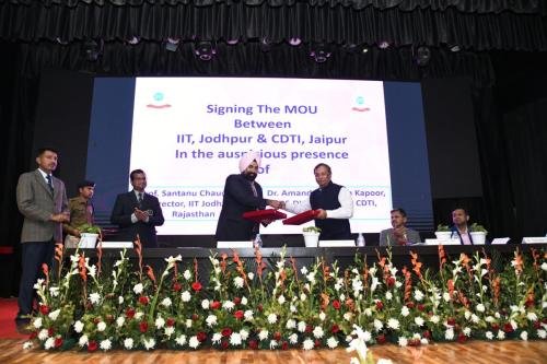 Memorandum of Understanding (MoU) signed between CDTI, Jaipur and IIT Jodhpur regarding Technology Mission